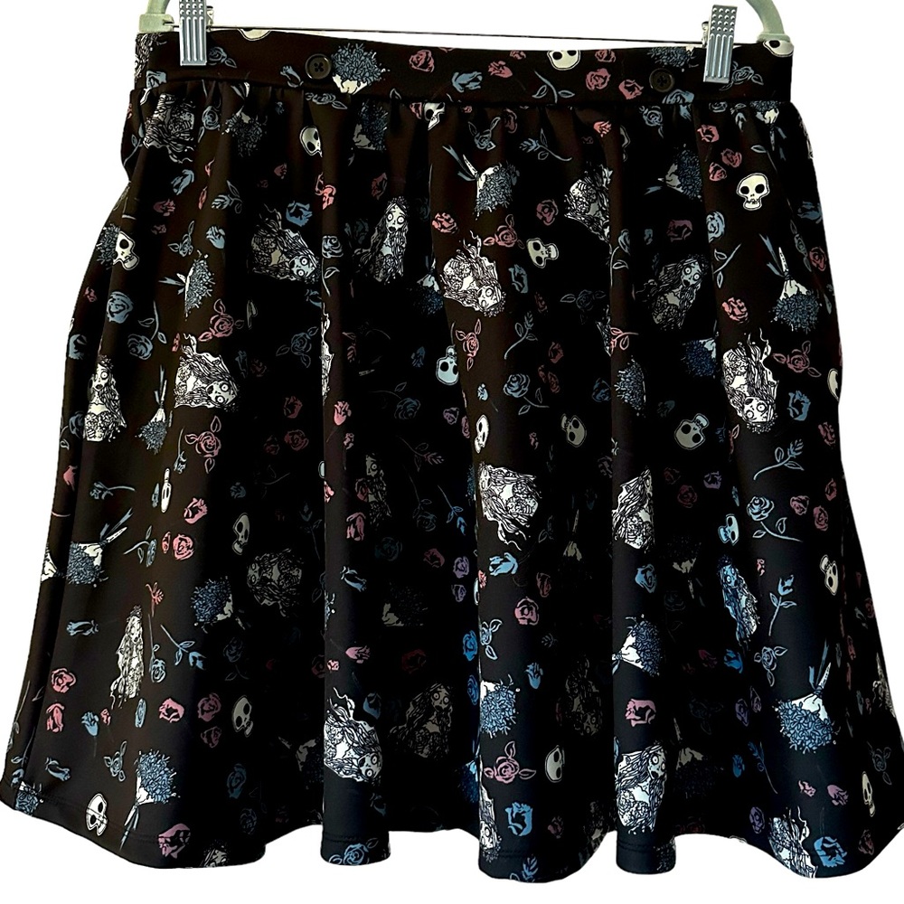 The Corpse Bride skirt, size XL junior’s. Spooky girl skater skirt with pockets